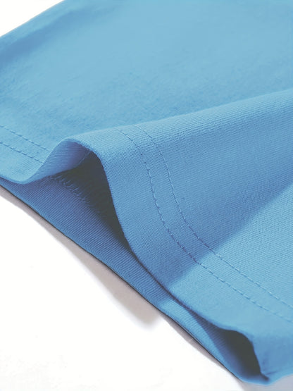 Kid's Solid Color T-shirt, Casual Short Sleeve Top, Boy's Tee For Summer