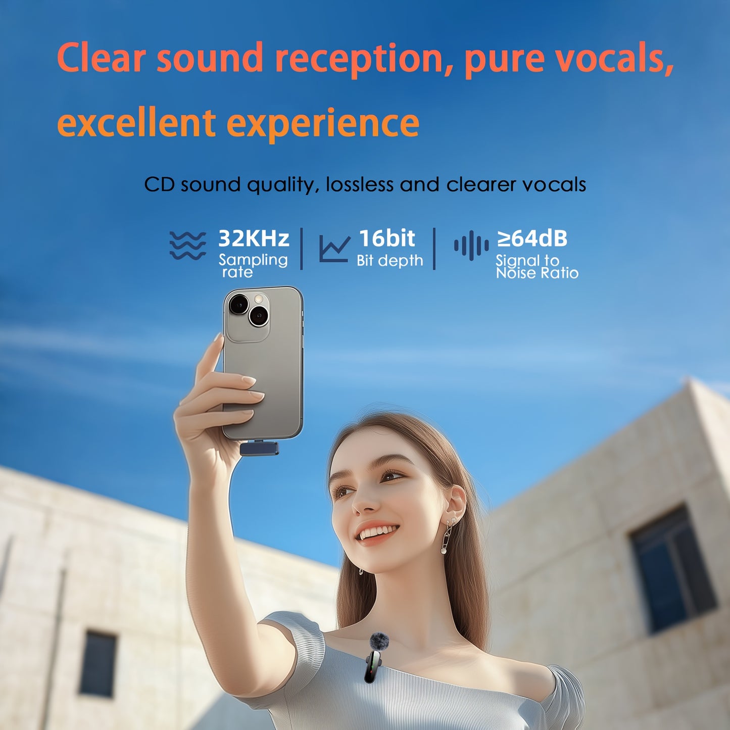 4-in-1 Professional Wireless Lavalier Microphone for 4 People, Plug-and-Play with Intelligent Noise Reduction, Windproof Ball, Compatible with Smartphones, Laptops, and Tablets, USB-C Charging, 2.4G/3G/4G/5G, Video Conference