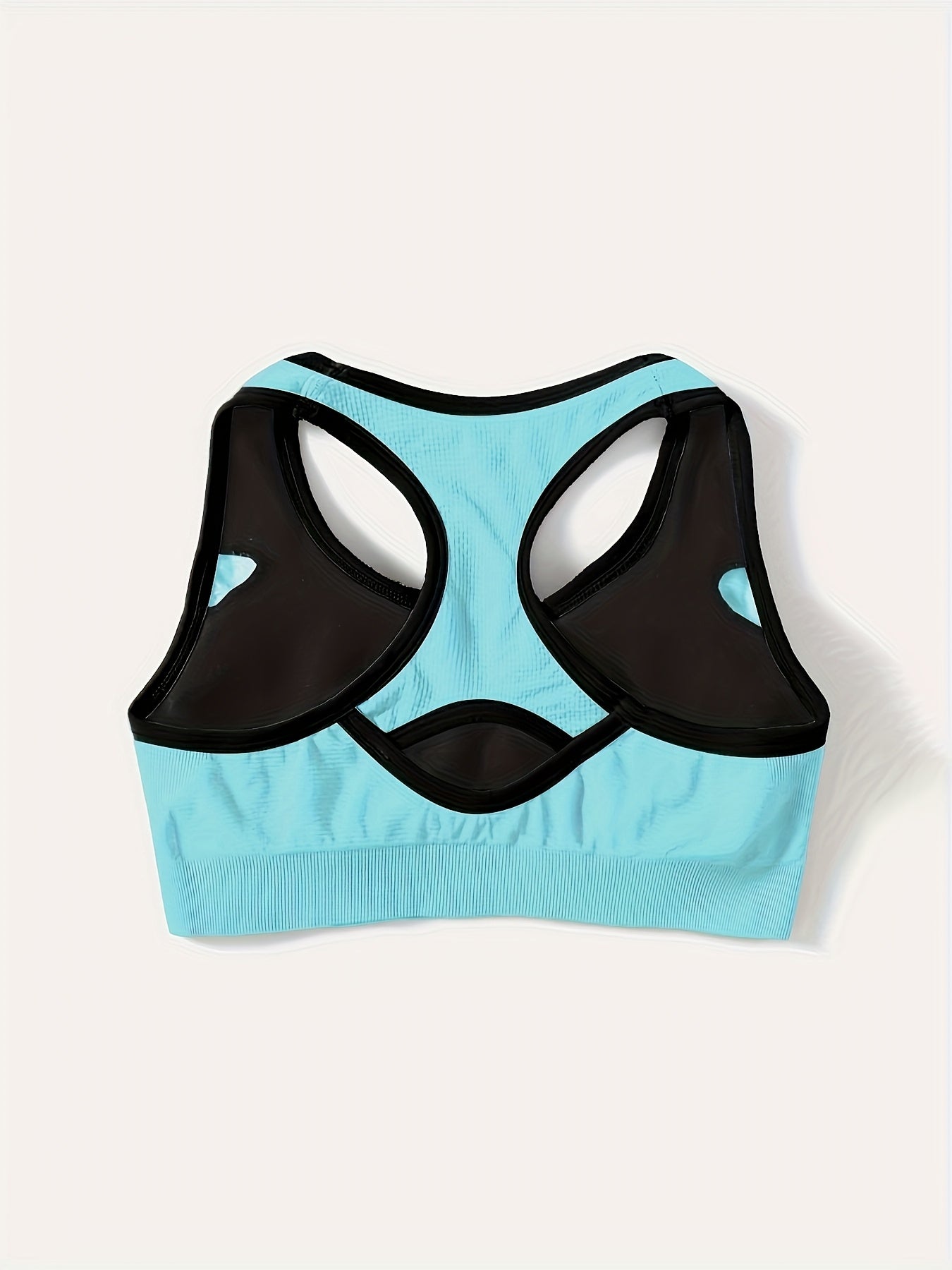 Women's High-Support Sports Bra with Removable Pads - Quick-Dry, Shockproof, Double-Layer Racerback Vest for Running & Fitness, Breathable Nylon-Elastane Blend, Non-See-Through, All-Season Activewear