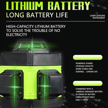 Lixada 4D 16 Lines Laser Level 3° Self-leveling Machine USB Rechargeable Lithium Battery Leveling Tool With Vertical Horizontal Tilt Lines