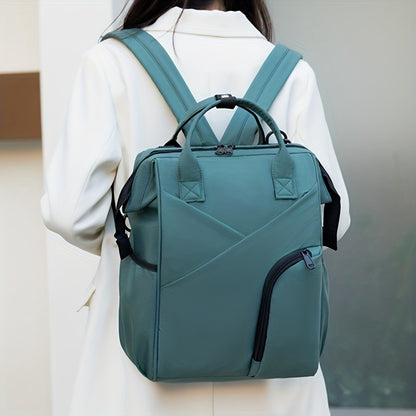 Multi-layer Space Large-capacity Solid Color Fashion Simple Mommy Bag Portable Multi-functional Backpack, Halloween Thanksgiving Day Christmas Gift