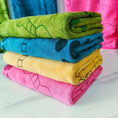 Ultra-Absorbent Microfiber Pet Bath Towel For Dogs & Cats, 69.85cm X 99.06cm, Lint-Free, Quick Dry