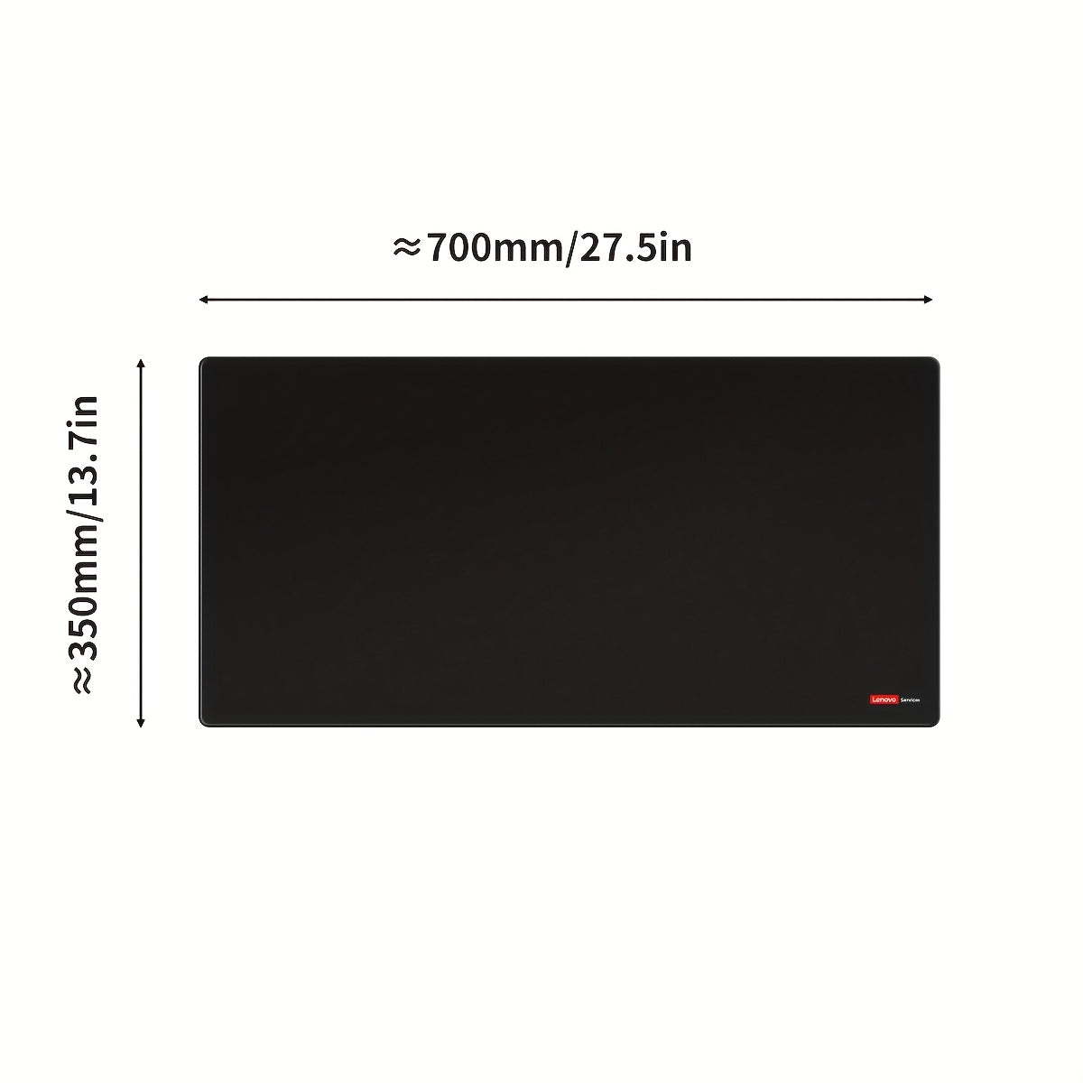 Lenovo Large Non-Slip Mouse Pad - Extra Thick Gaming & Office Desk Mat with Anti-Slip Base, Precision Locked Edges, Heavy Duty Rubber backing, Compatible with PC, Laptop, Desktop Computers - Ideal for Gamers and Professionals