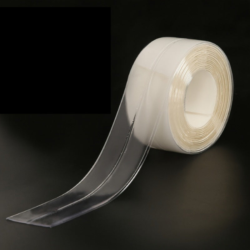 Clear Kitchen & Bathroom Sealant Tape - Self-Adhesive Gap Filler for Countertops, Stovetops, Sinks - Multi-Surface Transparent Seal Strip, Length 196.85 Inch Width 3.8cm, PVC Material, Ideal for Tile Surfaces, Kitchen Sealing