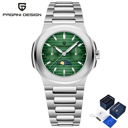 Pagani design 2025new women's watch luxury quartz watch top Sapphire luminous chronograph watch clock complete calendar gift box