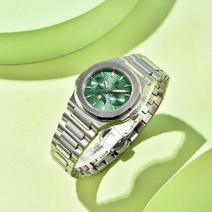 Pagani design 2025new women's watch luxury quartz watch top Sapphire luminous chronograph watch clock complete calendar gift box