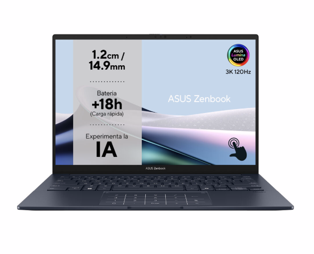 Laptop Asus UX3405CA-PZ284W 14" 16 GB RAM 1 TB SSD intel core ultra 7 255H