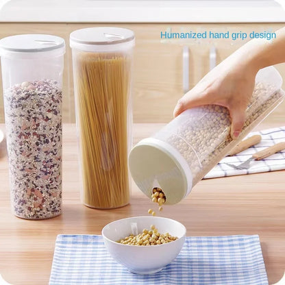 Transparent PP Food Storage Container Moisture-Proof Kitchen Organizer Dispenser Seal Cereal Preservation Storage Box