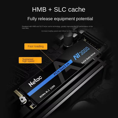 Original Netac NV3000 SSD 250GB 500GB Solid State Drive 1TB 2TB Hard Drive M.2 2280 NVMe PCIe Gen3x4 Hard Disk for PC Laptop