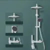 High Quality Full Brass Piano Key Shower Shower Set Bathroom With Airbrush Bathtub Shower Faucet