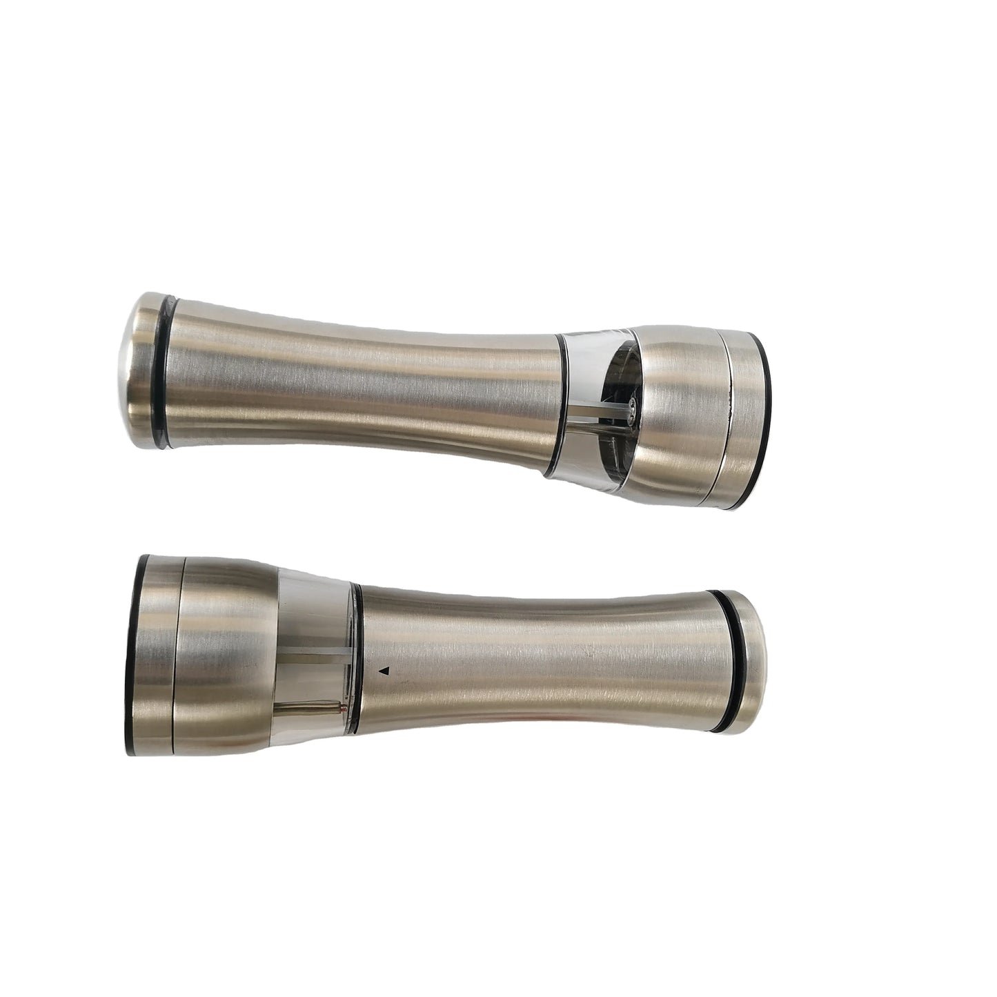 Premium Electric Salt Shaker Stainless Steel Pepper Mills Battery Operated Salt and Pepper Grinder Set for Kitchen