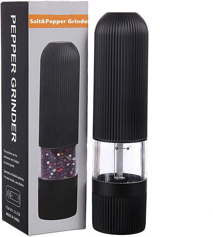 Gravity Electric Pepper Grinder Salt Mill Battery Operated Automatic Pepper Mill with White Light Adjustable Coarseness