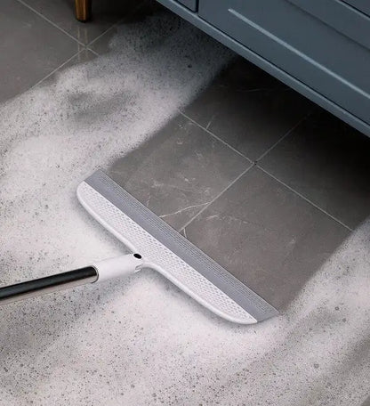 JOYBOS 50inch Magic Sweep Broom 2-in-1 Silicone Removable Broom Cleaning Dry Mop  Floor Cleaning Squeegee