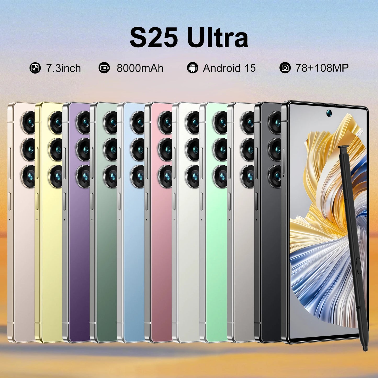 New S25 Ultra 22GB+2TB S25 ultra Smartphone 7.3 Inch 5g Big Screen Android 15 Cell Phone High Quality S25 ULTRA Mobile Phones