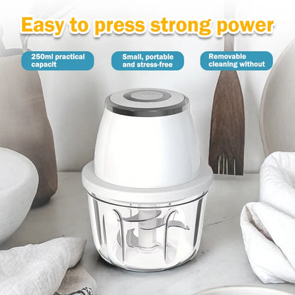 Portable Mini Electric High-Power Household Cooking Machine Multifunctional Small Automatic Meat Vegetable Fruit Vegetable Tools