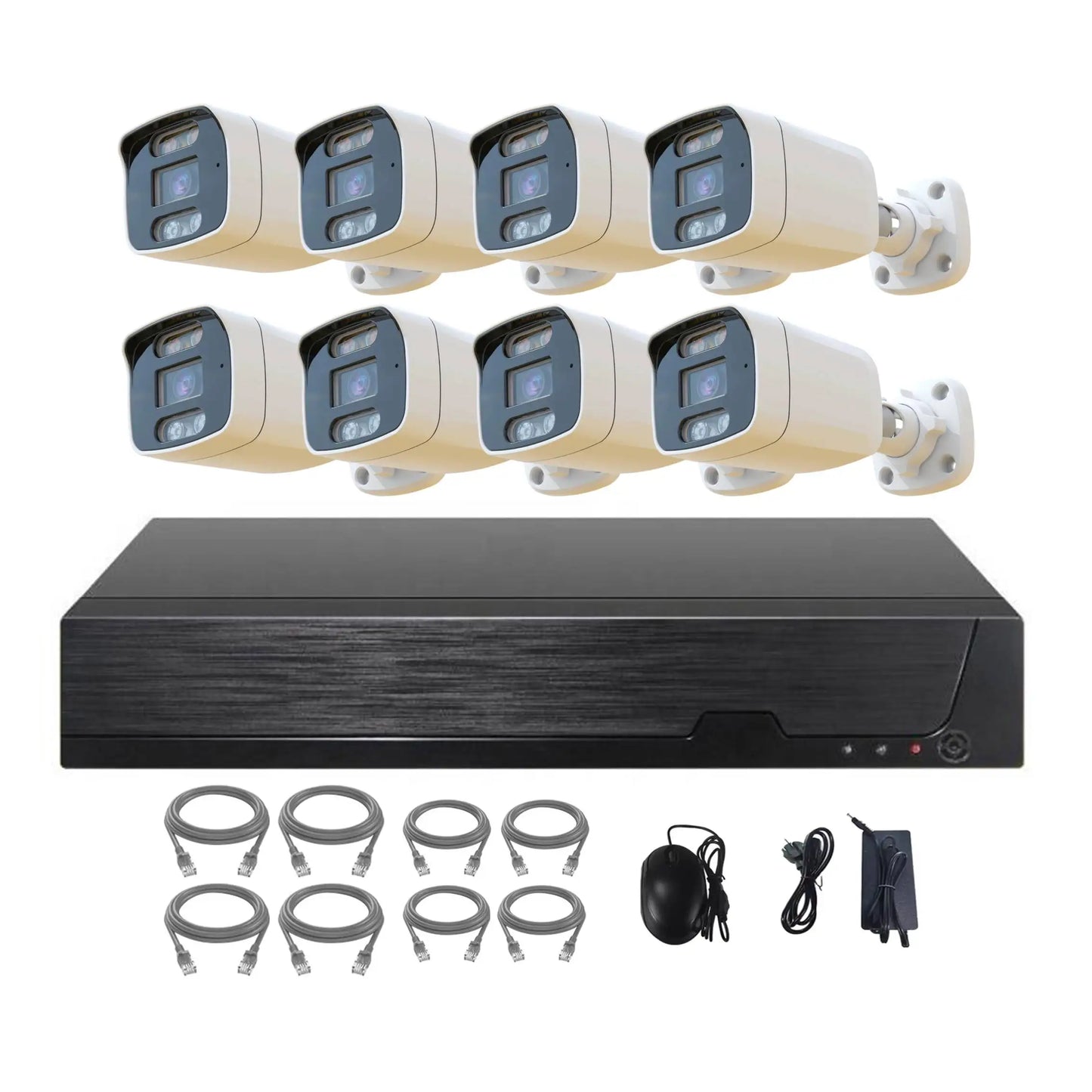 Tuya 8MP IP Security Camera System 4K POE Home CCTV Security Kit with 8CH AI Smart NVR 8pcs Outdoor & Indoor Camera