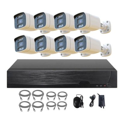Tuya 8MP IP Security Camera System 4K POE Home CCTV Security Kit with 8CH AI Smart NVR 8pcs Outdoor & Indoor Camera