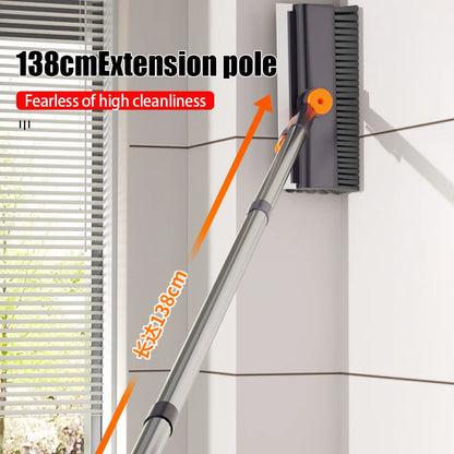 Multi Functional Kitchen Bathroom Floor Cleaning Brush Broom Extendable Silicone Magic Scraper Window Car Glass Cleaning Brush