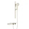 Cross-Border Household Toilet Large Waterfall Water Outlet ABS Chrome Soft Hot Cold Copper Brushed Gold Shower Suit Storage