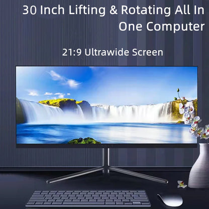Ultrawide 21:9 AIO PC 30 Inch 2k Led 144hz 165hz Desktop Computer 6-12th Core I7 I5 I3 All-in-one All in One Game PC N5095 PC
