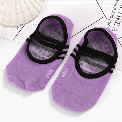 Factory Price Yoga Socks for Elegant Women Ballet Dance Barefoot Workout Cotton Socks