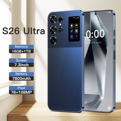 High Quality S26 ultra 5G Smartphone Global Version HD Android 14 Decacore 16GB+1TB Storage Original Unlocked Mobile Phone