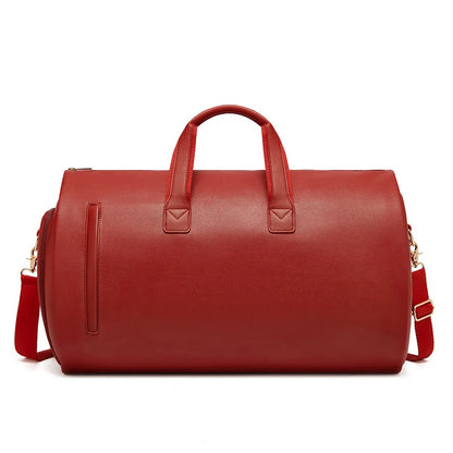 Wholesale Outdoor PU Leather Luggage Travel Bag Business Suit Bag Men Duffel Travelling Bag