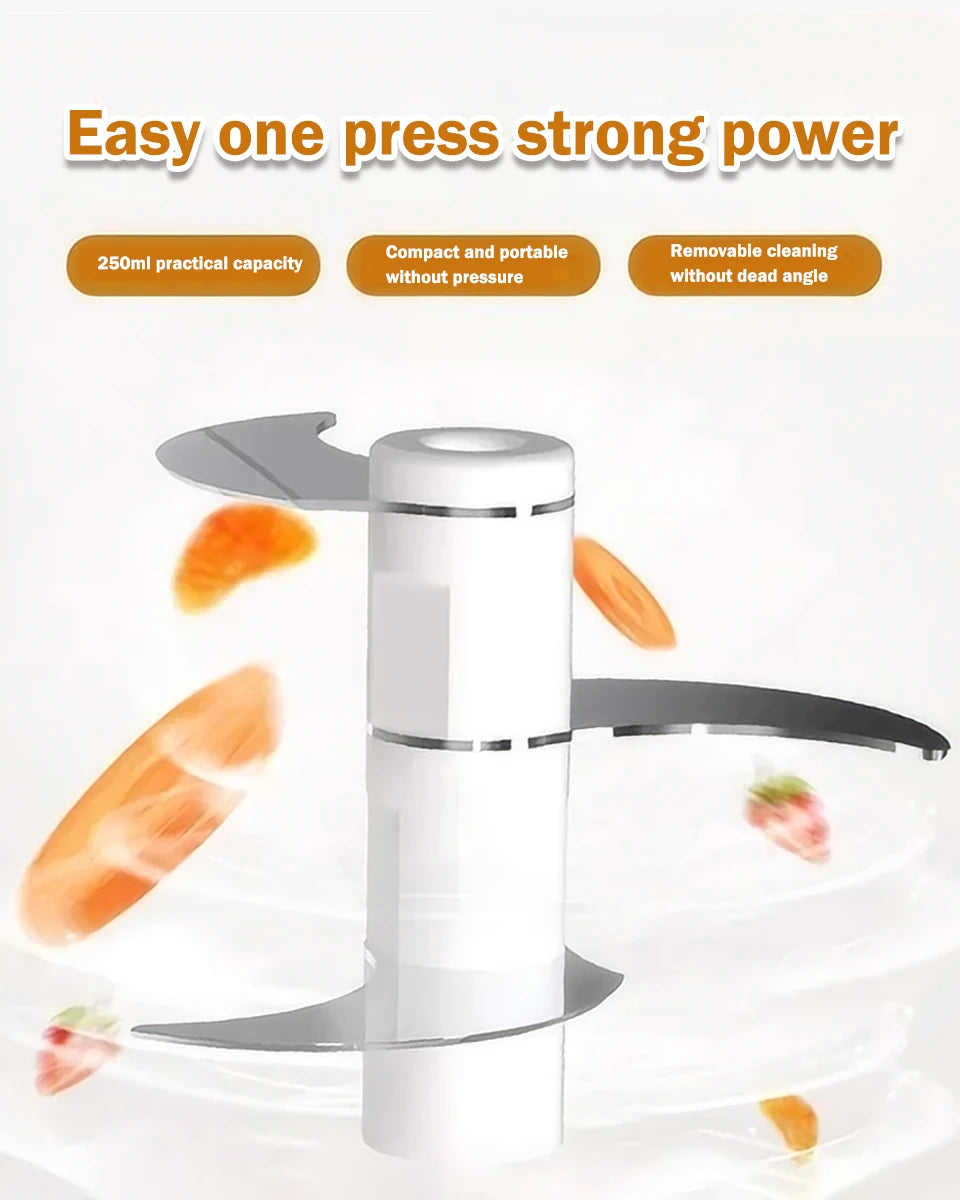 Portable Mini Electric High-Power Household Cooking Machine Multifunctional Small Automatic Meat Vegetable Fruit Vegetable Tools