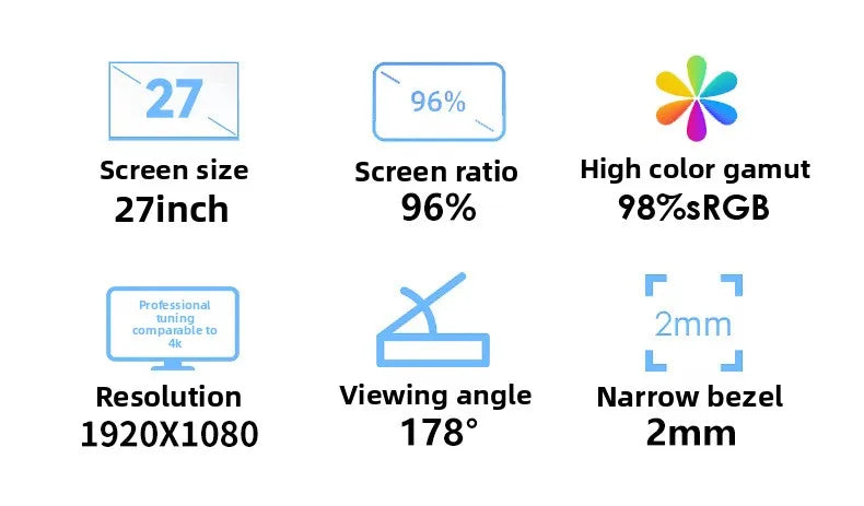 27-Inch New  Factory Direct Sales Brand All-In-One Desktop Computer for Business 16GB DDR4 Intel Commercial Office Education LCD