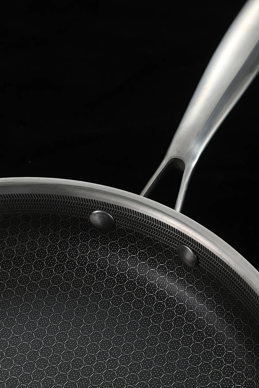 Hybrid Nonstick 6-Piece Fry Pan Set with Tempered Glass Lids Stay-Cool Handles Dishwasher and Oven Safe Induction Ready