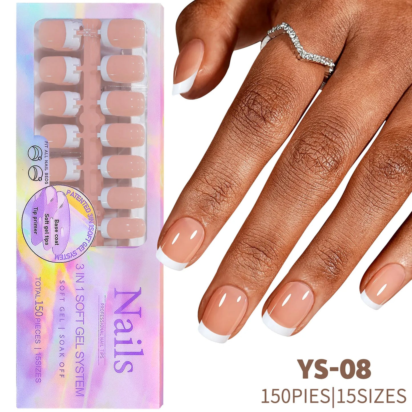 Nail Art Artificial 150 Pcs New Hot Selling Nail Art Products French Press on Nail Tips