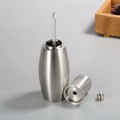 Bowling Stainless Steel Salt and Pepper Grinders refillable Mill Set with Adjustable Coarseness for sea salt