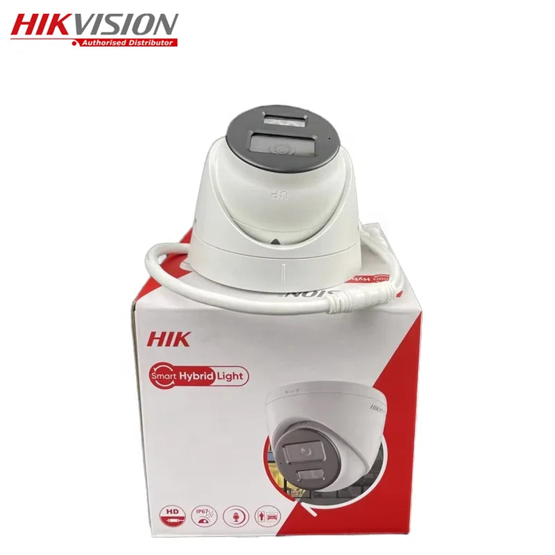 HIKVISION Original DS-2CD2347G2H-LISU/SL 4MP Smart Hybrid IP Camera Lens Fixed Turret ColorVu Two-Way Audio LightVu Hybrid