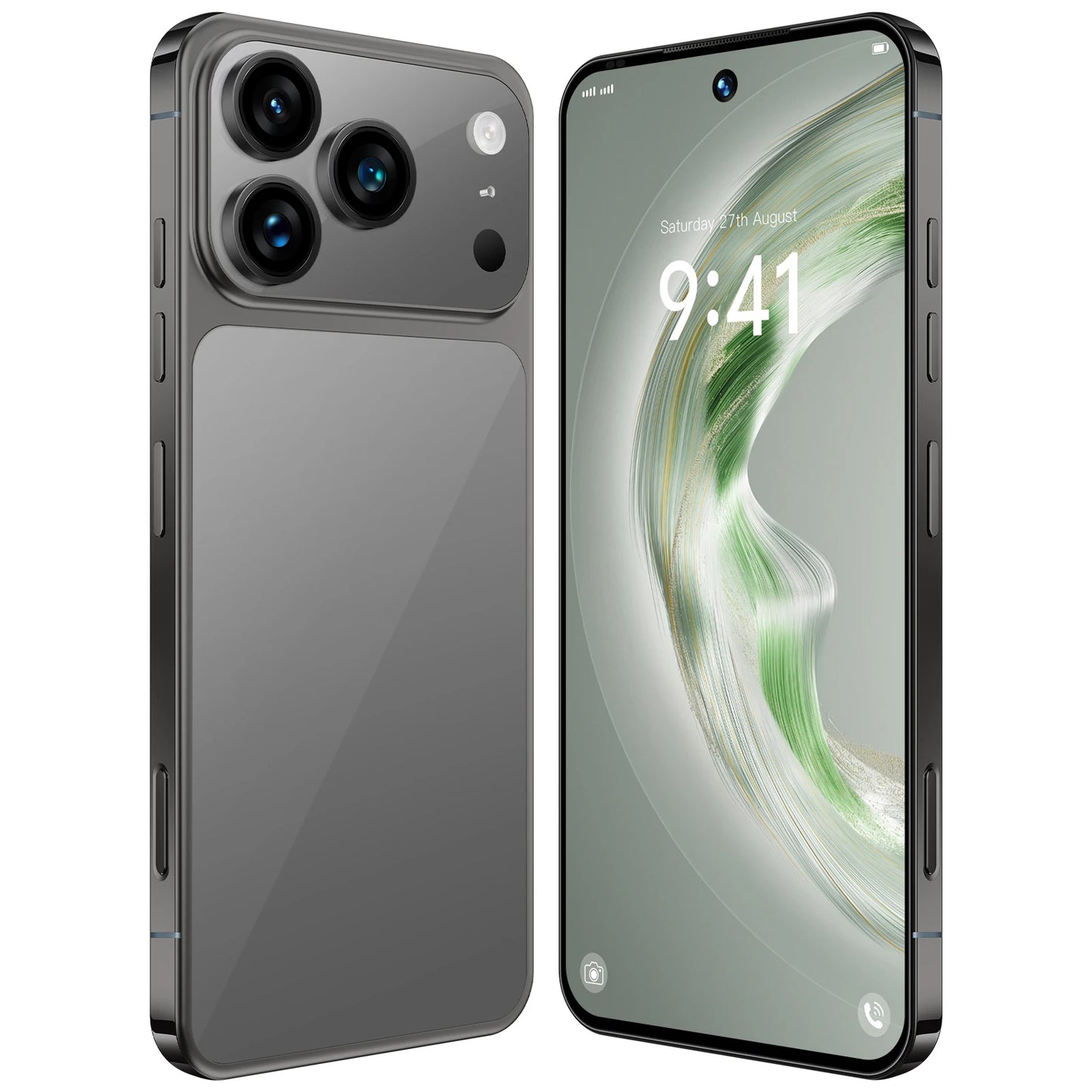 2025 New Arrival Original I17 17 Pro Max 5G Smartphone 144Hz 7.3 Display 108MP Rear Camera 16GB+1TB Storage Deca Core MTK
