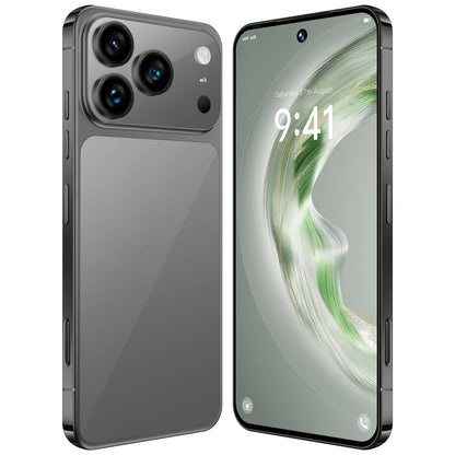 2025 New Arrival Original I17 17 Pro Max 5G Smartphone 144Hz 7.3 Display 108MP Rear Camera 16GB+1TB Storage Deca Core MTK