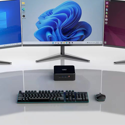 Morefine New AMD Mini PC Gamer M600 Ryzen 9 7940HS Mini Desktop 2xDDR5 2xPCIe4.0 2x2.5G LAN Gaming Computer HTPC WiFi6 BT5.2