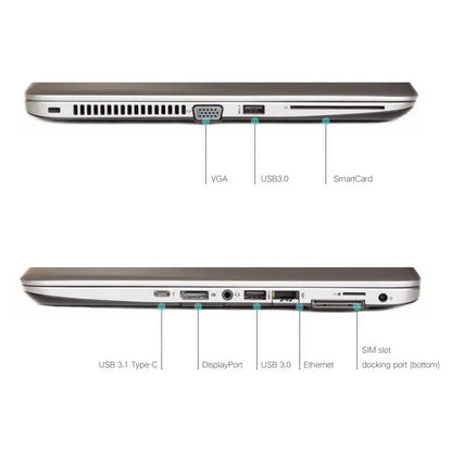 Used HP EliteBook 840 G3 Business Laptop Intel Core I5 6th Gen CPU 8GB RAM 256GB SSD Original Refurbished Computer Used Laptop