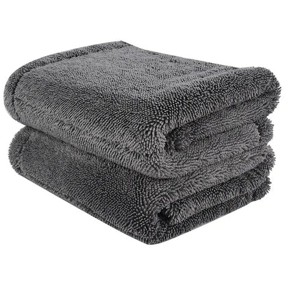 1200gsm Lint-Free Microfiber Towel for Car Detailing Absorbent Clean Care Wash Drying Knitted Twisted Loop Car Accessories