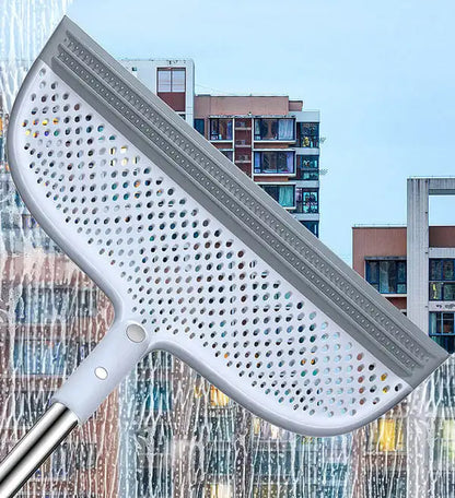 JOYBOS 50inch Magic Sweep Broom 2-in-1 Silicone Removable Broom Cleaning Dry Mop  Floor Cleaning Squeegee