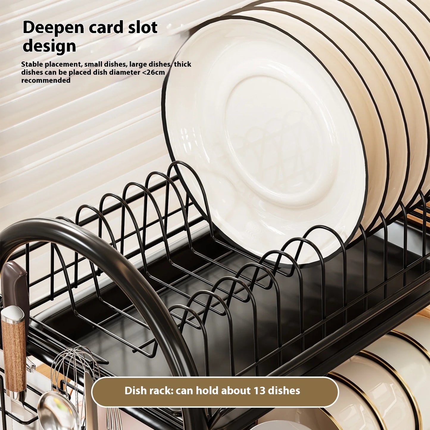 Multifunctional Kitchen Storage Rack Multi-Layer Bowl Chopsticks Drain Rack Plate Drying Bowl Rack Chopsticks Tube Boxed
