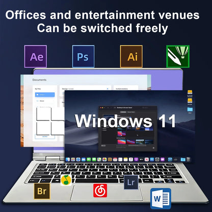Laptop for Students N4020 New 2 in 1 Tablet 360 Rotating Personal Netbook 11.6-inch Intel Alder  256GB DDR4 8GB Notebook