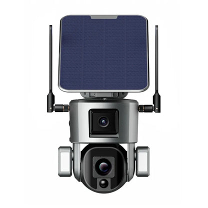 WZ-Y5 4G 4K Solar Powered Cctv Camera 4G 10x Zoom Network Sim Card Surveillance Home Security Floodlight Camera