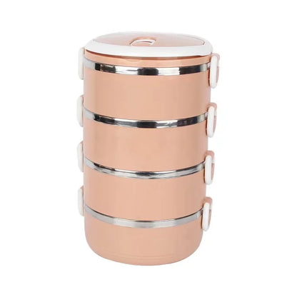 Portable Thermal Lunchbox Picnic Office Students Kids Workers School Japanese Bento 4-Layers Stainless Steel Lunch Box Food