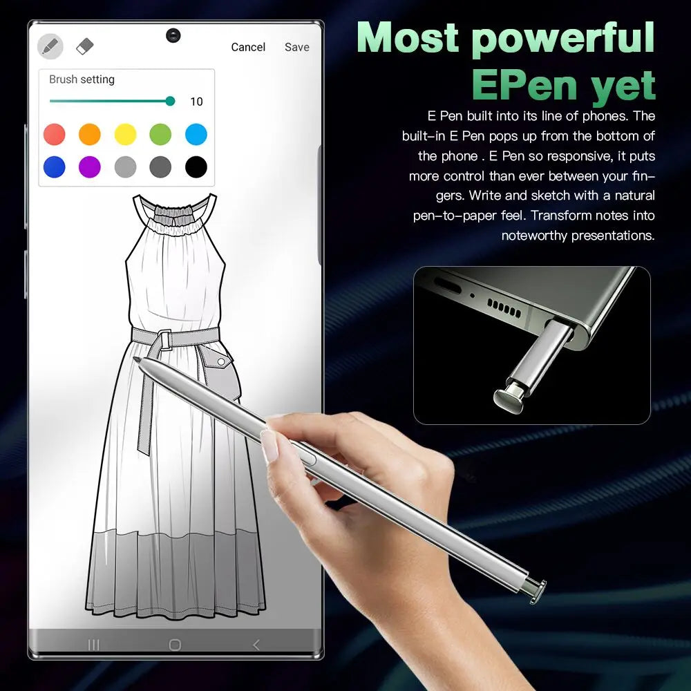 2023 Style Grids China Wholesale Personalizeds23 ultra 6.8inch Dual Sim Card Smartphone 5g Oem Mobile Phone Mobile Phone Galaxie