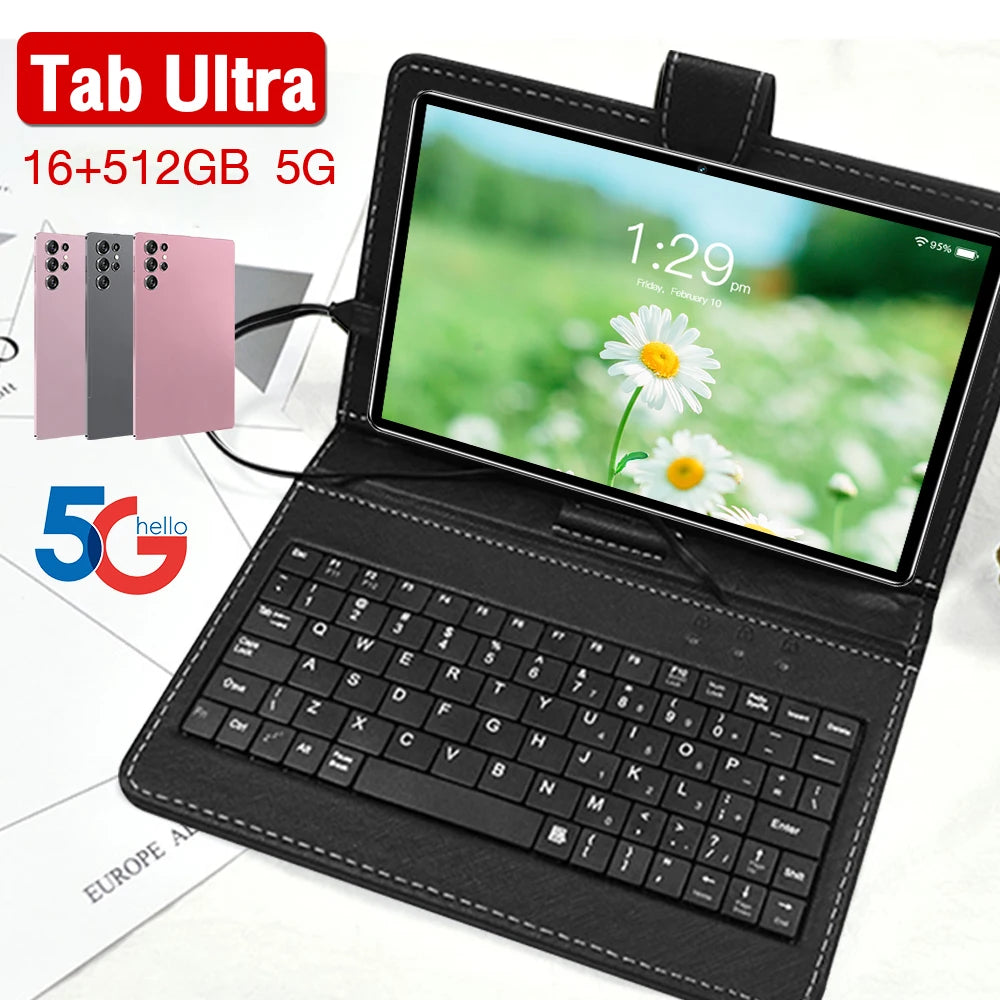 New Generation Tablet 12Inch Tab Ultra Android MTK 10 Core 5G & WIFI