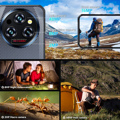 Hot Sale Oukitel Wp35S 4g Smartphone 11000mah 6.56 Inch Ips Display Helio G85 6gb+ 256gb Support Nfc 60Hz Octa Core Rugged Phone