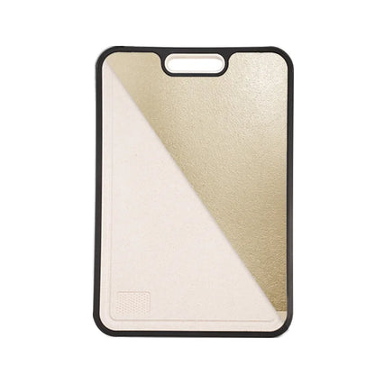 Customizable Double-Sided Pure Titanium Chopping Board 99.8% Titanium + Wheat Straw Eco-Friendly Meat Cutting Board