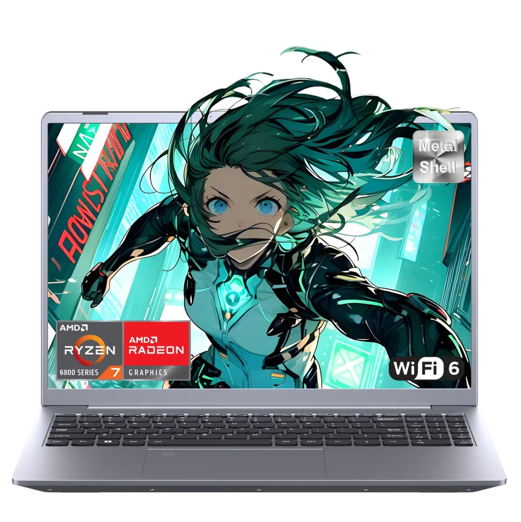 Laptop amd R7-6800H Computer 15.9 Inch 2.5K HD 32GB DDR5 512GB 1TB SSD Ordinateur Portable Gaming Laptop
