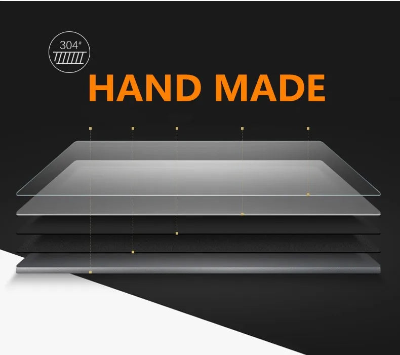 Hand Made Stain Kitchen Sinks Brushed Finish 3mm Thick Single Bowel Kitchen Sink Set Large Space with Drain Overflow YUDA90