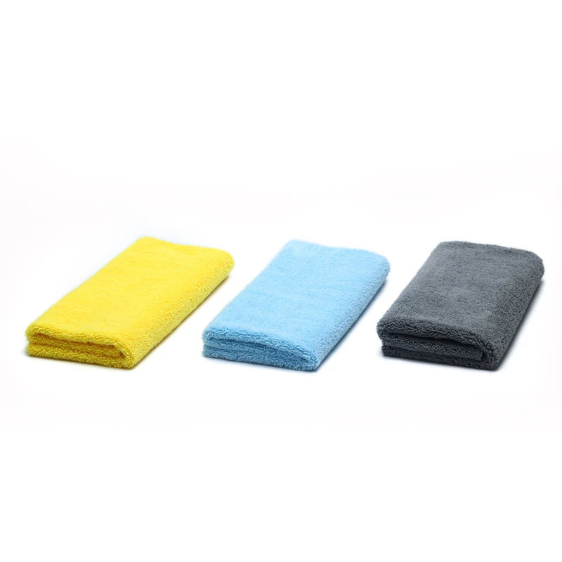 KLCB High-Low Coral Fleece Edgeless Car Wash Towel  Absorbent and Lint-Free Car Interior Cleaning